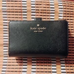 Kate Spade Black Madison Bifold Wallet New With Tags